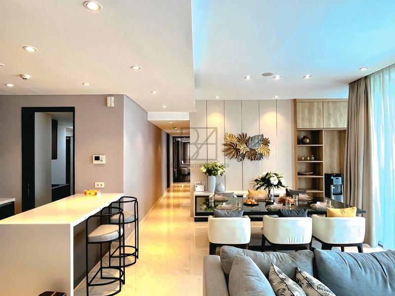 For Sale : Casa Domaine; Central Jakarta Brand New 3 Bedrooms Unit with Sudirman View